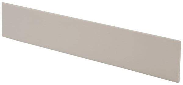 Made in USA - 4 Ft. Long x 4 Inch Wide x 1/4 Inch High, Virgin PTFE, Rectangular Plastic Bar - White, +/- 0.060 Tolerance - Apex Tool & Supply