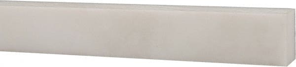 USA Sealing - 1' x 1/2" x 3/8" White PTFE (Virgin) Rectangular Bar - Apex Tool & Supply