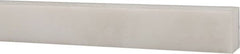 USA Sealing - 1' x 1/2" x 3/8" White PTFE (Virgin) Rectangular Bar - Apex Tool & Supply