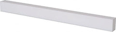 USA Sealing - 2' x 1" x 3/4" White PTFE (Virgin) Rectangular Bar - Apex Tool & Supply