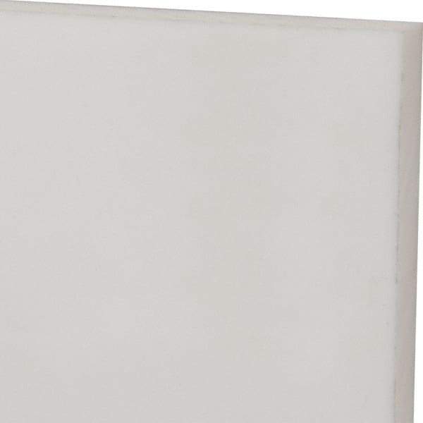 Made in USA - 3/16" Thick x 12" Wide x 1' Long, PTFE (Mechanical Grade) Sheet - ±0.015 Tolerance - Apex Tool & Supply