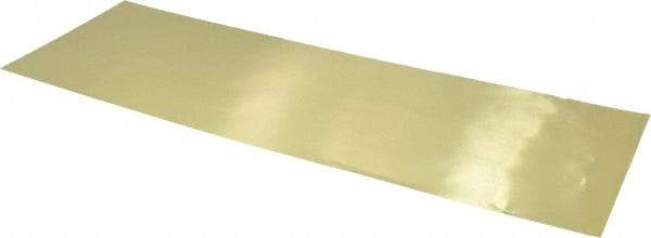 Made in USA - 10 Piece, 18 Inch Long x 6 Inch Wide x 0.001 Inch Thick, Shim Sheet Stock - Brass - Apex Tool & Supply