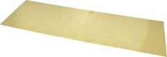 Made in USA - 10 Piece, 18 Inch Long x 6 Inch Wide x 0.002 Inch Thick, Shim Sheet Stock - Brass - Apex Tool & Supply