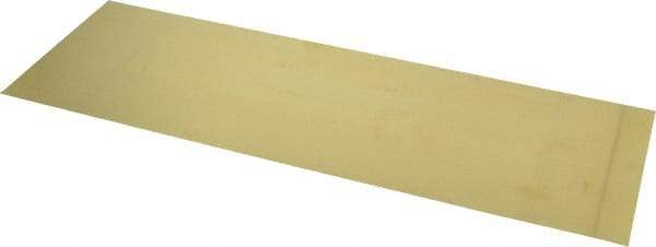 Made in USA - 10 Piece, 18 Inch Long x 6 Inch Wide x 0.004 Inch Thick, Shim Sheet Stock - Brass - Apex Tool & Supply