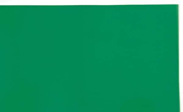 Made in USA - 1 Piece, 10" Wide x 20" Long Plastic Shim Stock Sheet - Green, ±10% Tolerance - Apex Tool & Supply