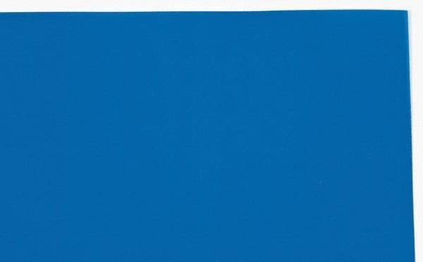 Made in USA - 1 Piece, 10" Wide x 20" Long Plastic Shim Stock Sheet - Blue, ±10% Tolerance - Apex Tool & Supply