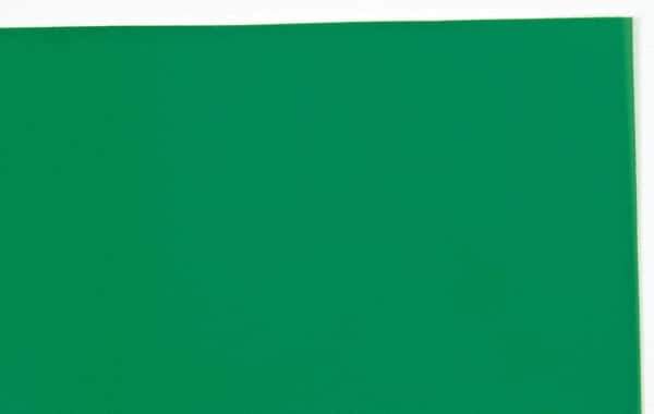 Made in USA - 1 Piece, 20" Wide x 20" Long Plastic Shim Stock Sheet - Green, ±10% Tolerance - Apex Tool & Supply