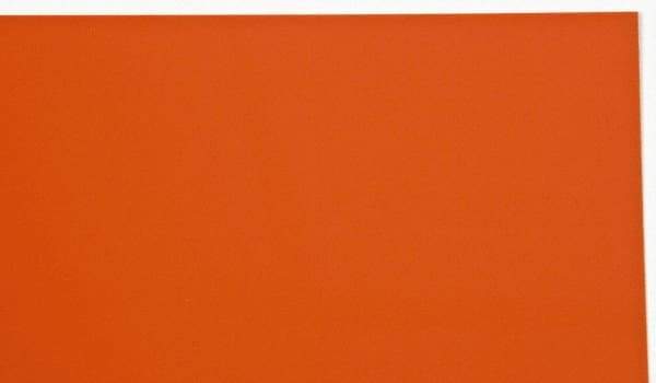 Made in USA - 1 Piece, 20" Wide x 20" Long Plastic Shim Stock Sheet - Coral (Color), ±10% Tolerance - Apex Tool & Supply