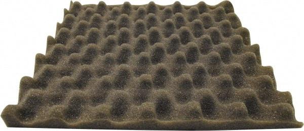 Singer Safety - 27" Long x 54" Wide, Polyester Polyurethane Convoluted Foam - Dept of Transportation MVSS #302, Underwriters Laboratories UL94 #HF-1 Specification, Charcoal Gray - Apex Tool & Supply