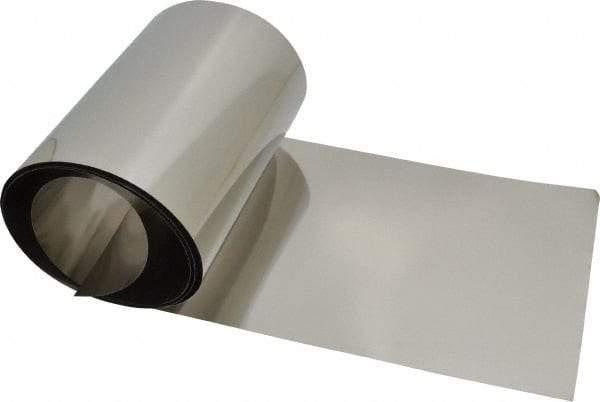 Made in USA - 50 Inch Long x 6 Inch Wide x 0.0015 Inch Thick, Roll Shim Stock - Stainless Steel - Apex Tool & Supply