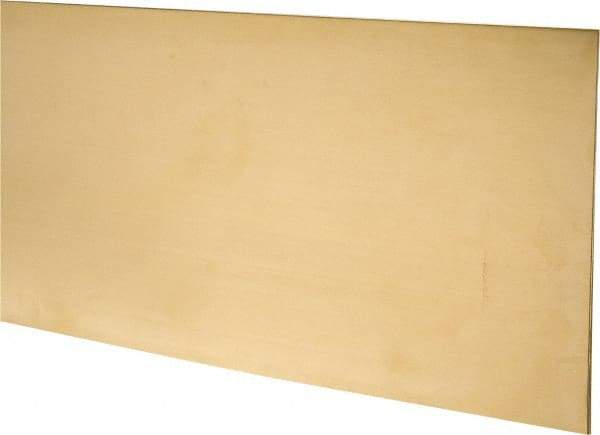 Made in USA - 2 Piece, 25 Inch Long x 6 Inch Wide x 0.025 Inch Thick, Shim Sheet Stock - Brass - Apex Tool & Supply