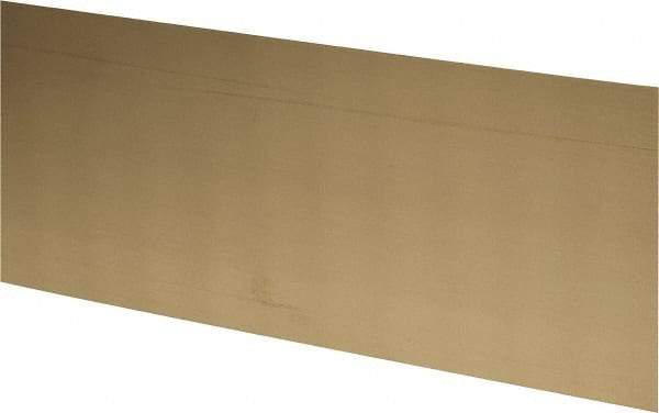 Made in USA - 2 Piece, 25 Inch Long x 6 Inch Wide x 0.031 Inch Thick, Shim Sheet Stock - Brass - Apex Tool & Supply