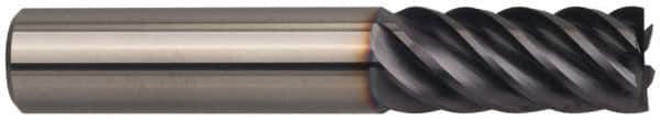 Guhring - 1", 1-1/2" LOC, 1" Shank Diam, 4" OAL, 6 Flute, Solid Carbide Square End Mill - Single End, FIREX Finish, Spiral Flute, 44/45/46° Helix, Centercutting, Right Hand Cut, Right Hand Flute, Series 3115 - Apex Tool & Supply
