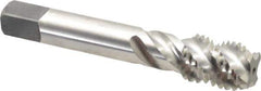 Balax - 3/4-10 UNC 4 Flute Modified Bottoming Spiral Flute Tap - Powdered Metal, Bright Finish, 4-1/4" OAL, Right Hand Flute, Right Hand Thread, H3, Series BX200 - Apex Tool & Supply
