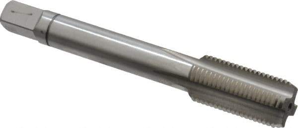 Balax - 1/2-20 UNF 3B 4 Flute Bright Finish Cobalt Straight Flute Machine Tap - Bottoming, Right Hand Thread, 3-3/8" OAL, 1" Thread Length, H3 Limit, Oversize - Apex Tool & Supply