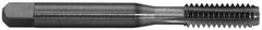 Balax - 3/8-24 UNF 4 Flute TiN Finish Cobalt Straight Flute Machine Tap - Bottoming, Right Hand Thread, 2-15/16" OAL, H5 Limit, Through Coolant - Exact Industrial Supply