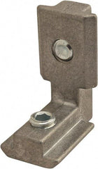 80/20 Inc. - 32mm Wide, Open Shelving Inside to Outside Hidden Corner Connector - Zinc, Clear Finish, 38mm Long, Use with 45 Series - Apex Tool & Supply