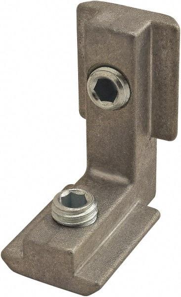 80/20 Inc. - 32mm Wide, Open Shelving Inside to Inside Hidden Corner Connector - Zinc, Clear Finish, 38mm Long, Use with 45 Series - Apex Tool & Supply