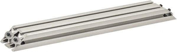 80/20 Inc. - 25mm Wide, Open Shelving Accessory/Component - Aluminum, Clear Anodized Finish, 320mm Long, Use with 2550 - Apex Tool & Supply