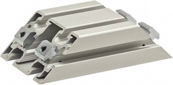 80/20 Inc. - 40mm Wide, Open Shelving Accessory/Component - Aluminum, Clear Anodized Finish, 160mm Long, Use with 4590 - Apex Tool & Supply