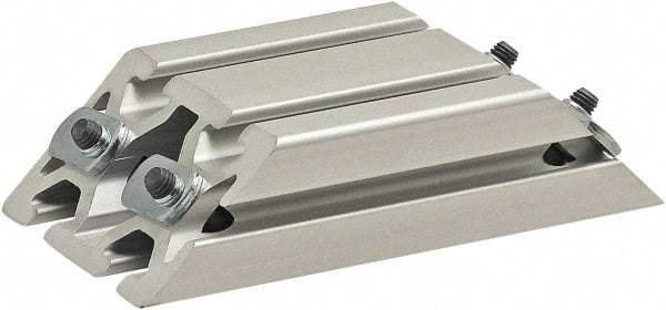 80/20 Inc. - 40mm Wide, Open Shelving Accessory/Component - Aluminum, Clear Anodized Finish, 160mm Long, Use with 4080 - Apex Tool & Supply