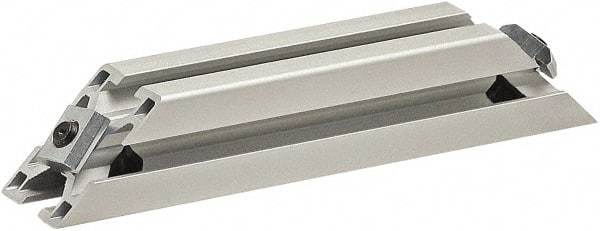 80/20 Inc. - 25mm Wide, Open Shelving Accessory/Component - Aluminum, Clear Anodized Finish, 160mm Long, Use with 3030 - Apex Tool & Supply