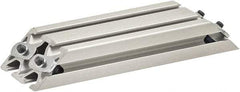 80/20 Inc. - 25mm Wide, Open Shelving Accessory/Component - Aluminum, Clear Anodized Finish, 160mm Long, Use with 2550 - Apex Tool & Supply