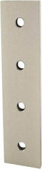 80/20 Inc. - 40mm Wide, Open Shelving 4 Hole Joining Strip - Aluminum, Clear Anodized Finish, 160mm Long, Use with 40 Series & Bolt Kit 75-3422 - Apex Tool & Supply