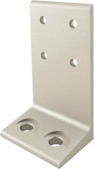 80/20 Inc. - 56mm Wide, Open Shelving Accessory/Component - Aluminum, Clear Anodized Finish, 80mm Long, Use with 40-4080 & Bolt Kit 75-3422 - Apex Tool & Supply