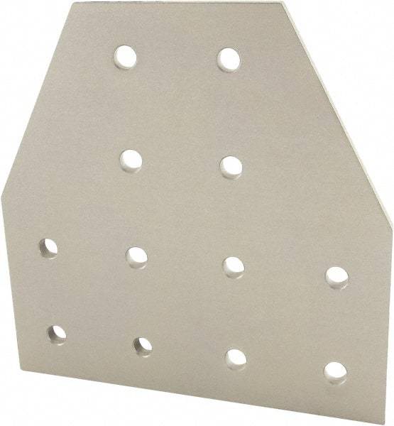 80/20 Inc. - 160mm Wide, Open Shelving Accessory/Component - Aluminum, Clear Anodized Finish, 160mm Long, Use with 40 Series & Bolt Kit 75-3422 - Apex Tool & Supply