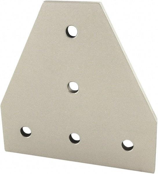 80/20 Inc. - 135mm Wide, Open Shelving Accessory/Component - Aluminum, Clear Anodized Finish, 135mm Long, Use with 40 Series & Bolt Kit 75-3422 - Apex Tool & Supply