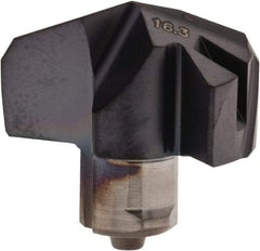 Iscar - Series ICK, 0.642" Diam Grade IC908 140° Replaceable Drill Tip - Carbide, TiAlN Finish, 16 Seat Size, Through Coolant - Apex Tool & Supply
