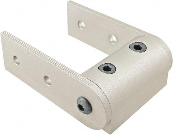 80/20 Inc. - 40mm Wide, Open Shelving Universal Pivot Nub Assembly - Aluminum, Clear Anodized Finish, 120mm Long, Use with 40 Series & Bolt Kit 75-3422 - Apex Tool & Supply