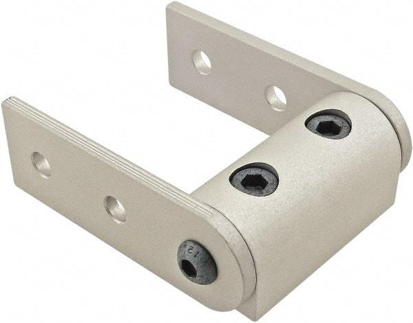 80/20 Inc. - 25mm Wide, Open Shelving Universal Pivot Nub Assembly - Aluminum, Clear Anodized Finish, 75mm Long, Use with 25 Series & Bolt Kit 75-3404 - Apex Tool & Supply