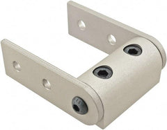 80/20 Inc. - 25mm Wide, Open Shelving Universal Pivot Nub Assembly - Aluminum, Clear Anodized Finish, 75mm Long, Use with 25 Series & Bolt Kit 75-3404 - Apex Tool & Supply