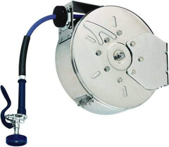 T&S Brass - 30' Spring Retractable Hose Reel - 300 psi, Hose Included - Apex Tool & Supply