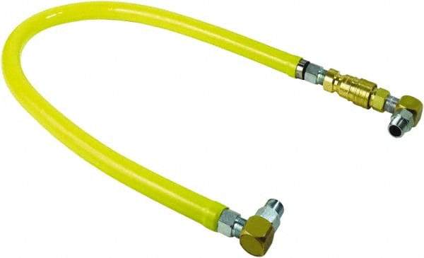 T&S Brass - 3/4" ID x 4' OAL, NPT Gas Hose - 0 to 75°F - Apex Tool & Supply