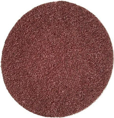 Merit Abrasives - 2" Disc Diam, 50 Grit, Aluminum Oxide Quick Change Disc - Type R Attaching System, Coated, Brown, 30,000 RPM, ALO Series - Apex Tool & Supply