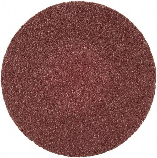 Merit Abrasives - 1-1/2" Disc Diam, 100 Grit, Aluminum Oxide Quick Change Disc - Type R Attaching System, Coated, Brown, 30,000 RPM, ALO Series - Apex Tool & Supply