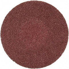 Merit Abrasives - 1-1/2" Disc Diam, 100 Grit, Aluminum Oxide Quick Change Disc - Type R Attaching System, Coated, Brown, 30,000 RPM, ALO Series - Apex Tool & Supply