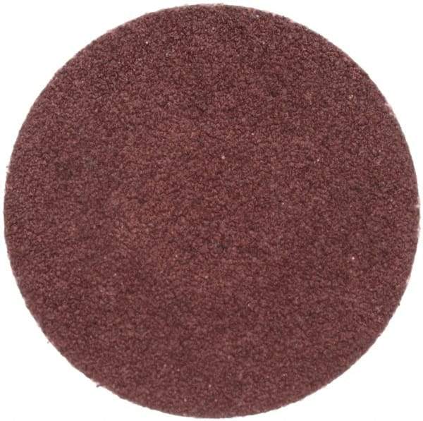 Merit Abrasives - 1-1/2" Disc Diam, 80 Grit, Aluminum Oxide Quick Change Disc - Type R Attaching System, Coated, Brown, 30,000 RPM, ALO Series - Apex Tool & Supply