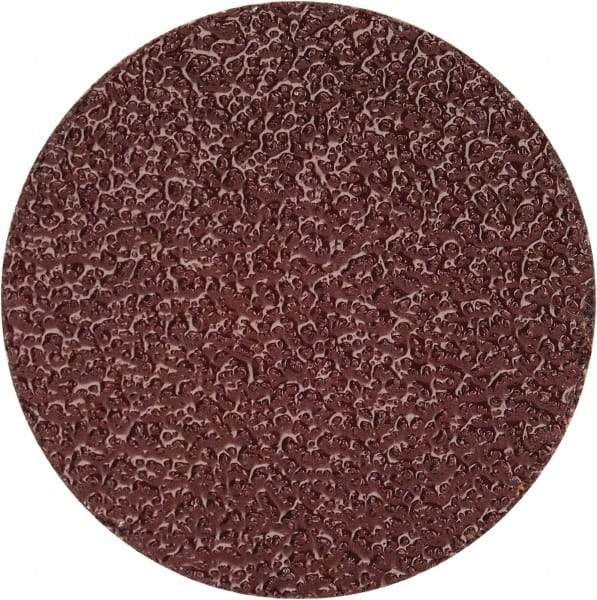 Merit Abrasives - 1-1/2" Disc Diam, 50 Grit, Aluminum Oxide Quick Change Disc - Type R Attaching System, Coated, Brown, 30,000 RPM, ALO Series - Apex Tool & Supply