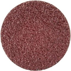 Merit Abrasives - 1-1/2" Disc Diam, 40 Grit, Aluminum Oxide Quick Change Disc - Type R Attaching System, Coated, Brown, 30,000 RPM, ALO Series - Apex Tool & Supply