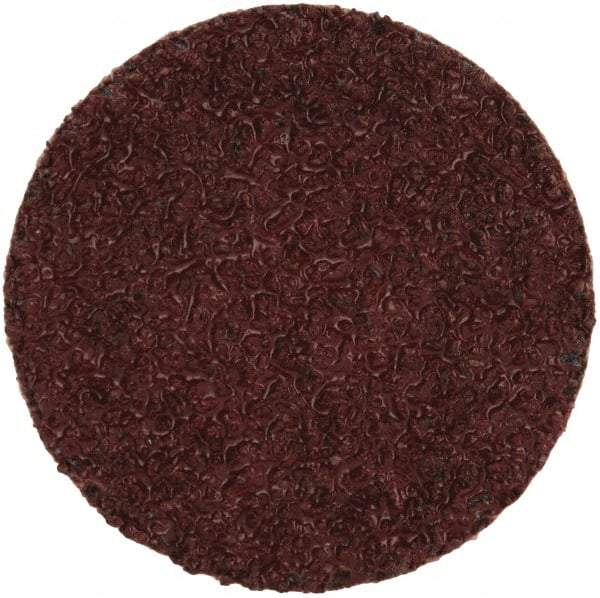 Merit Abrasives - 1-1/2" Disc Diam, 36 Grit, Aluminum Oxide Quick Change Disc - Type R Attaching System, Coated, Brown, 30,000 RPM, ALO Series - Apex Tool & Supply