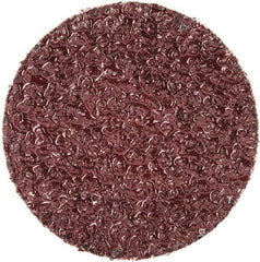 Merit Abrasives - 1-1/2" Disc Diam, 24 Grit, Aluminum Oxide Quick Change Disc - Type R Attaching System, Coated, Brown, 30,000 RPM, ALO Series - Apex Tool & Supply