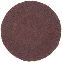 Merit Abrasives - 1" Disc Diam, 320 Grit, Aluminum Oxide Quick Change Disc - Type R Attaching System, Coated, Brown, 40,000 RPM, ALO Series - Apex Tool & Supply