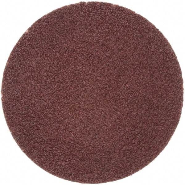 Merit Abrasives - 1" Disc Diam, 120 Grit, Aluminum Oxide Quick Change Disc - Type R Attaching System, Coated, Brown, 40,000 RPM, ALO Series - Apex Tool & Supply
