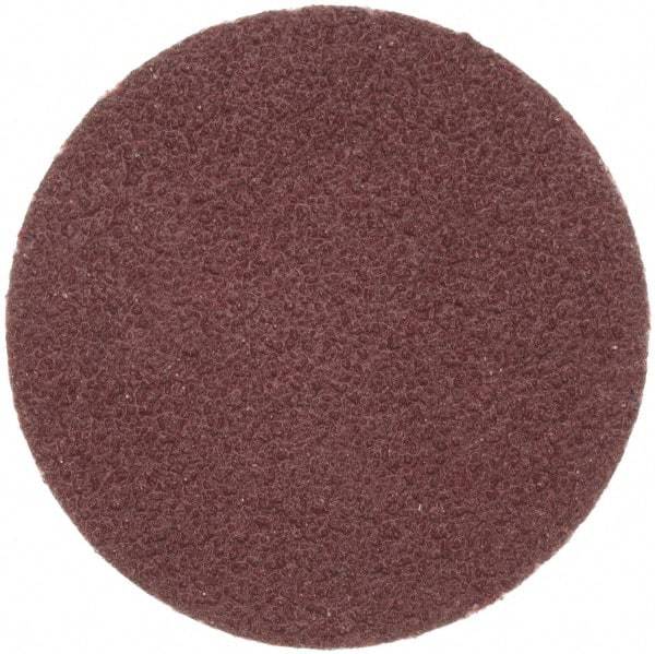 Merit Abrasives - 1" Disc Diam, 100 Grit, Aluminum Oxide Quick Change Disc - Type R Attaching System, Coated, Brown, 40,000 RPM, ALO Series - Apex Tool & Supply