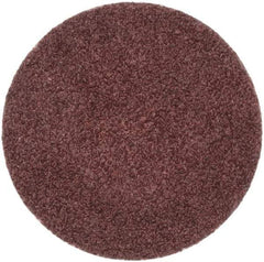 Merit Abrasives - 1" Disc Diam, 80 Grit, Aluminum Oxide Quick Change Disc - Type R Attaching System, Coated, Brown, 40,000 RPM, ALO Series - Apex Tool & Supply