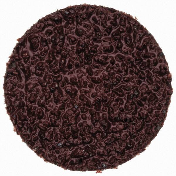 Merit Abrasives - 1" Disc Diam, 36 Grit, Aluminum Oxide Quick Change Disc - Type R Attaching System, Coated, Brown, 40,000 RPM, ALO Series - Apex Tool & Supply